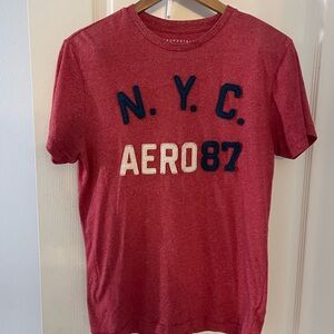 Aeropostale Red NYC Graphic Tee